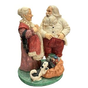 Vtg Hand‎ Painted Deluxe Santa Claus Figurine 90’s Seasonal Specialties Co